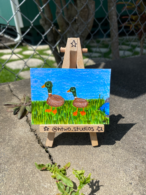 Ducks :) aceo art card