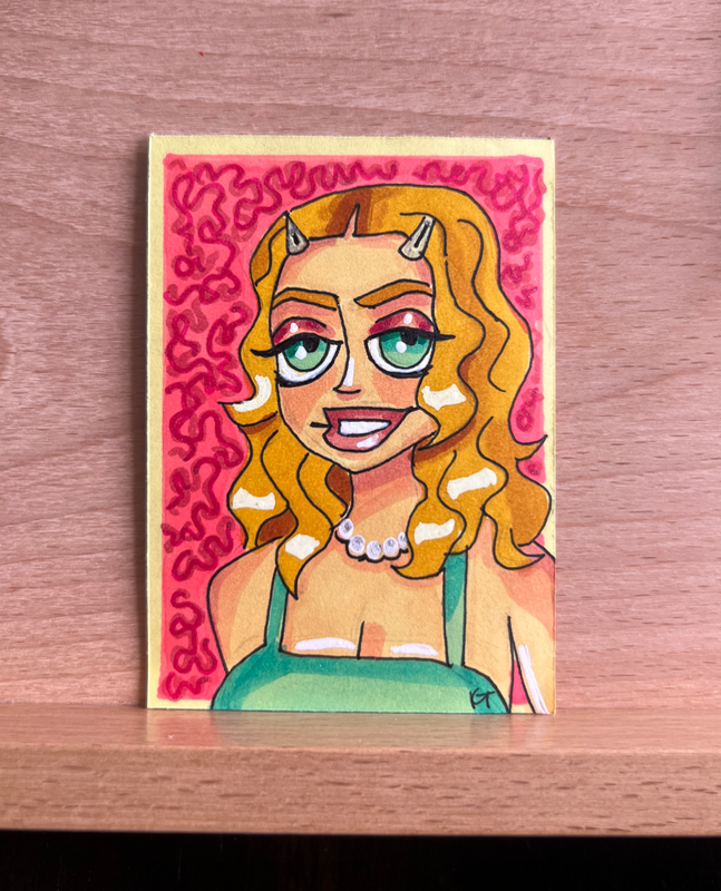 Faye from Euphoria aceo art card
