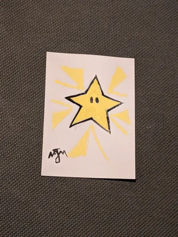 ACEO Original - Bright Star aceo art card