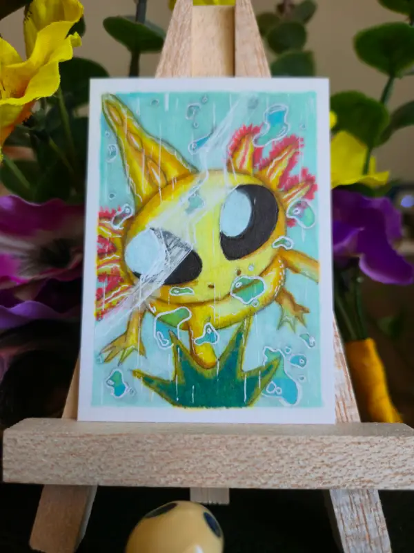 Touchy aceo art card