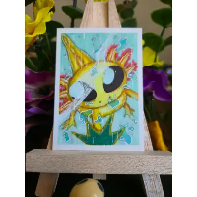 Touchy aceo art card thumbnail 1