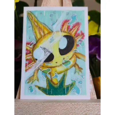 Touchy aceo art card thumbnail 2