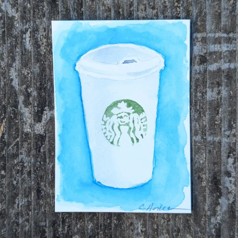 Grande Caramel Macchiato aceo art card