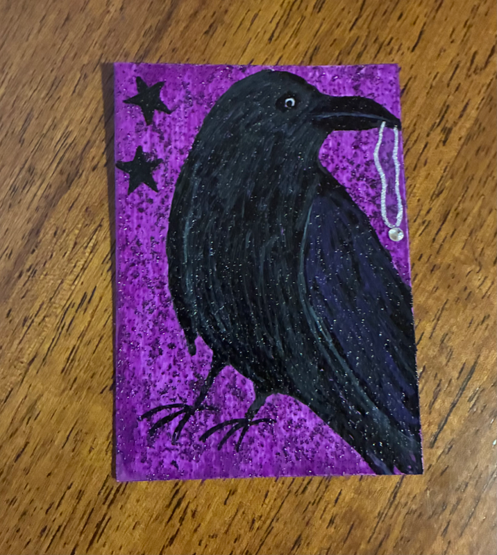 I Like Shiny Things aceo art card