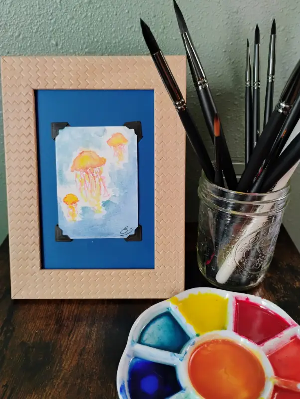 Sunset Lace aceo art card