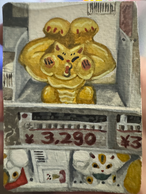 Souvenirs At Don Quijote, Shibuya aceo art card