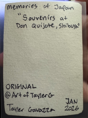 Souvenirs At Don Quijote, Shibuya aceo art card thumbnail 2