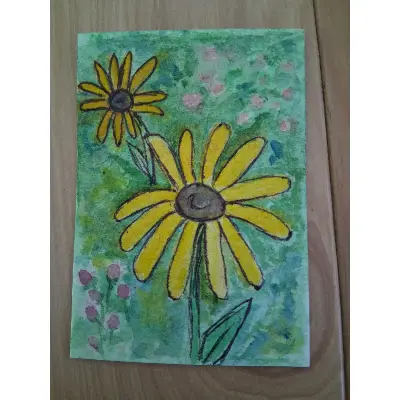 Rudbeckia aceo art card thumbnail 2