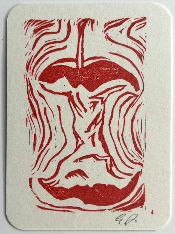 Apple 8 aceo art card