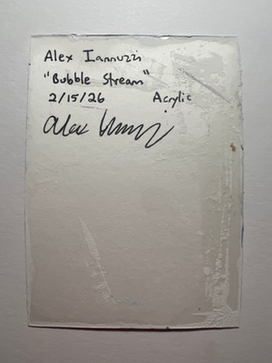 Bubble Stream aceo art card thumbnail 2