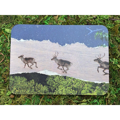 Reindeer Run - ACEO #10 aceo art card thumbnail 1