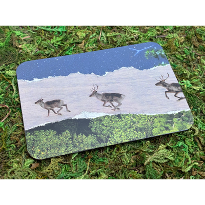 Reindeer Run - ACEO #10 aceo art card thumbnail 2
