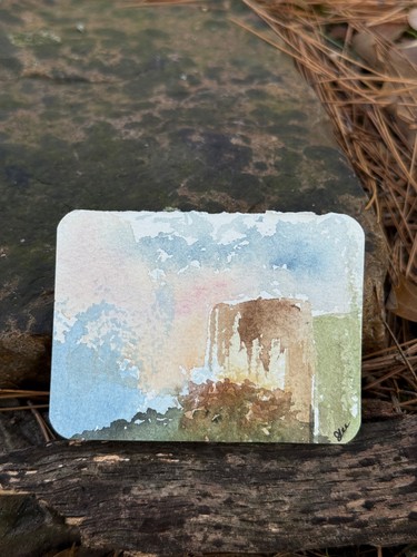 ACEO Original " Mountain Side" aceo art card