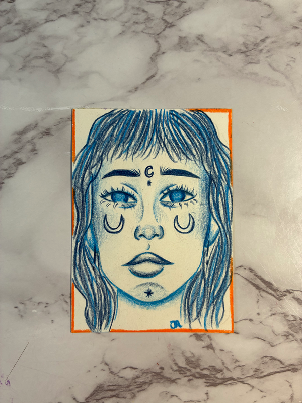 Moonlight Twin aceo art card