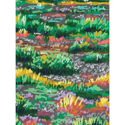 Colorful Landscape (4/4) aceo art card thumbnail 1
