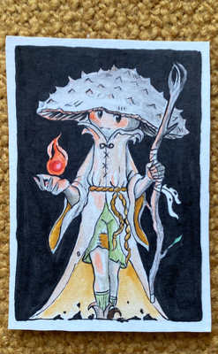The Mage aceo art card thumbnail 1