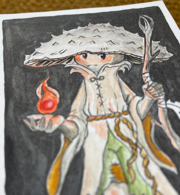 The Mage aceo art card thumbnail 2