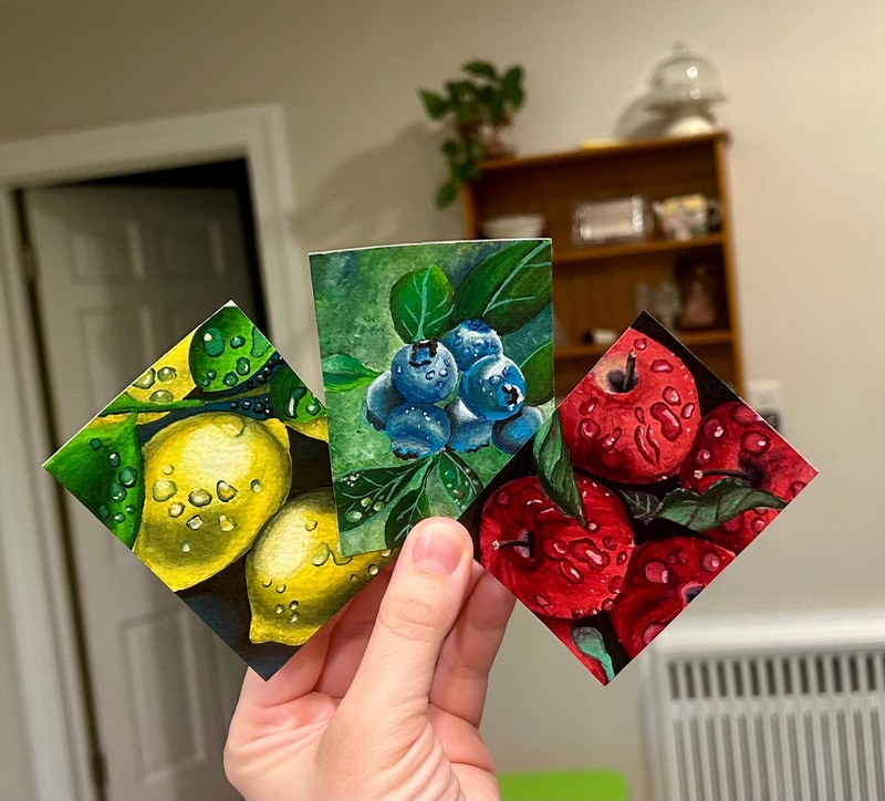 After the Rain Bundle of 3 aceo art card