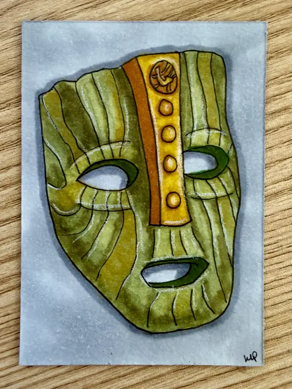 The Mask of Loki aceo art card