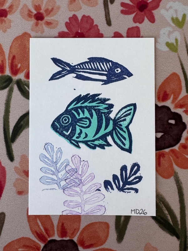 Kelp Forest 3 aceo art card