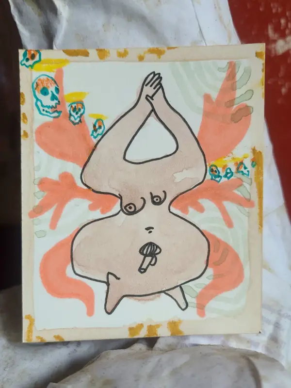 2/4: POTS aceo art card