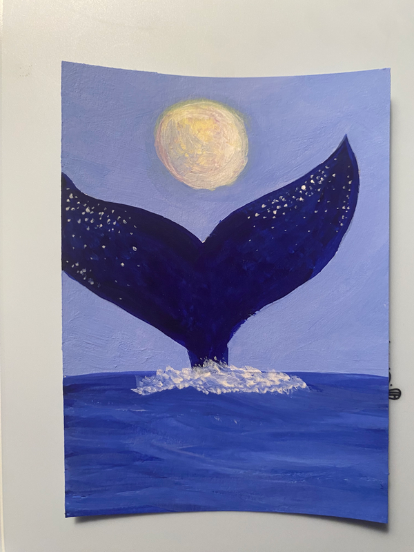 “Under the Full Moon” by Isabela Flores aceo art card