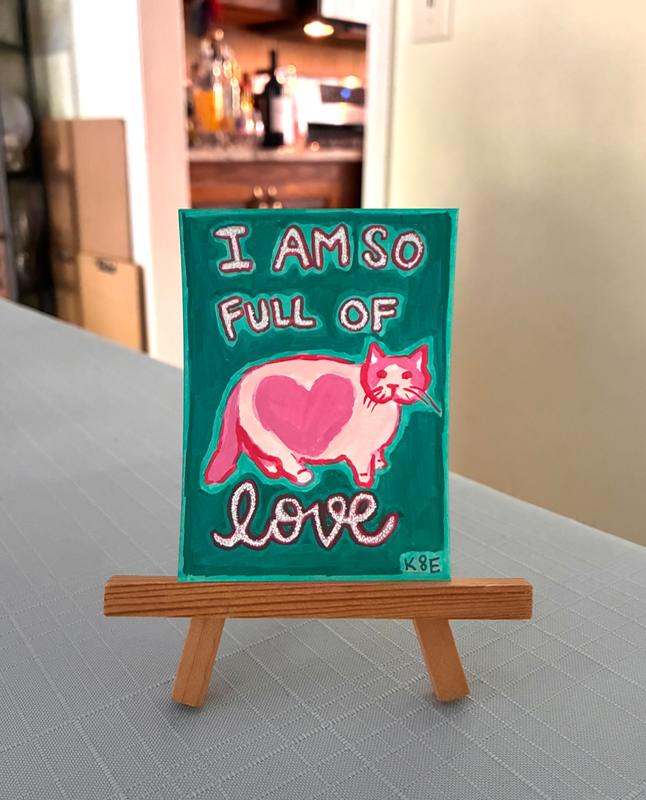 Full of Love aceo art card