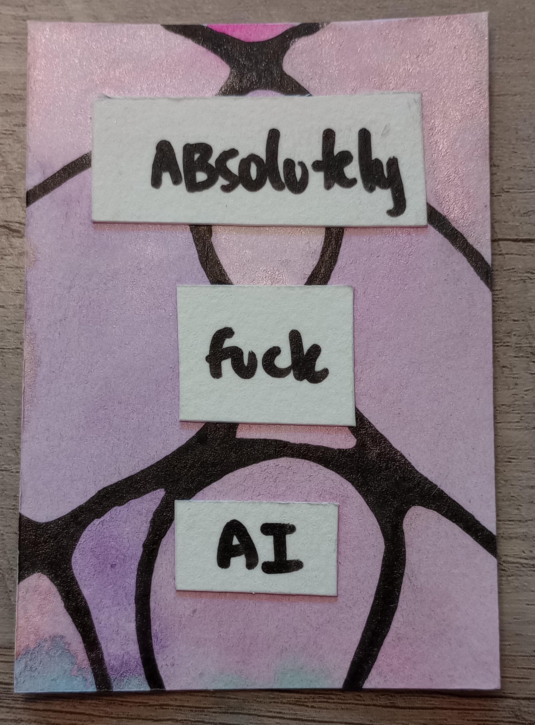 F AI aceo art card