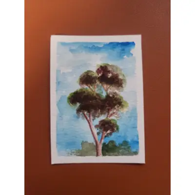Fall of Giants 4 - Eucalpytus tree aceo art card thumbnail 1