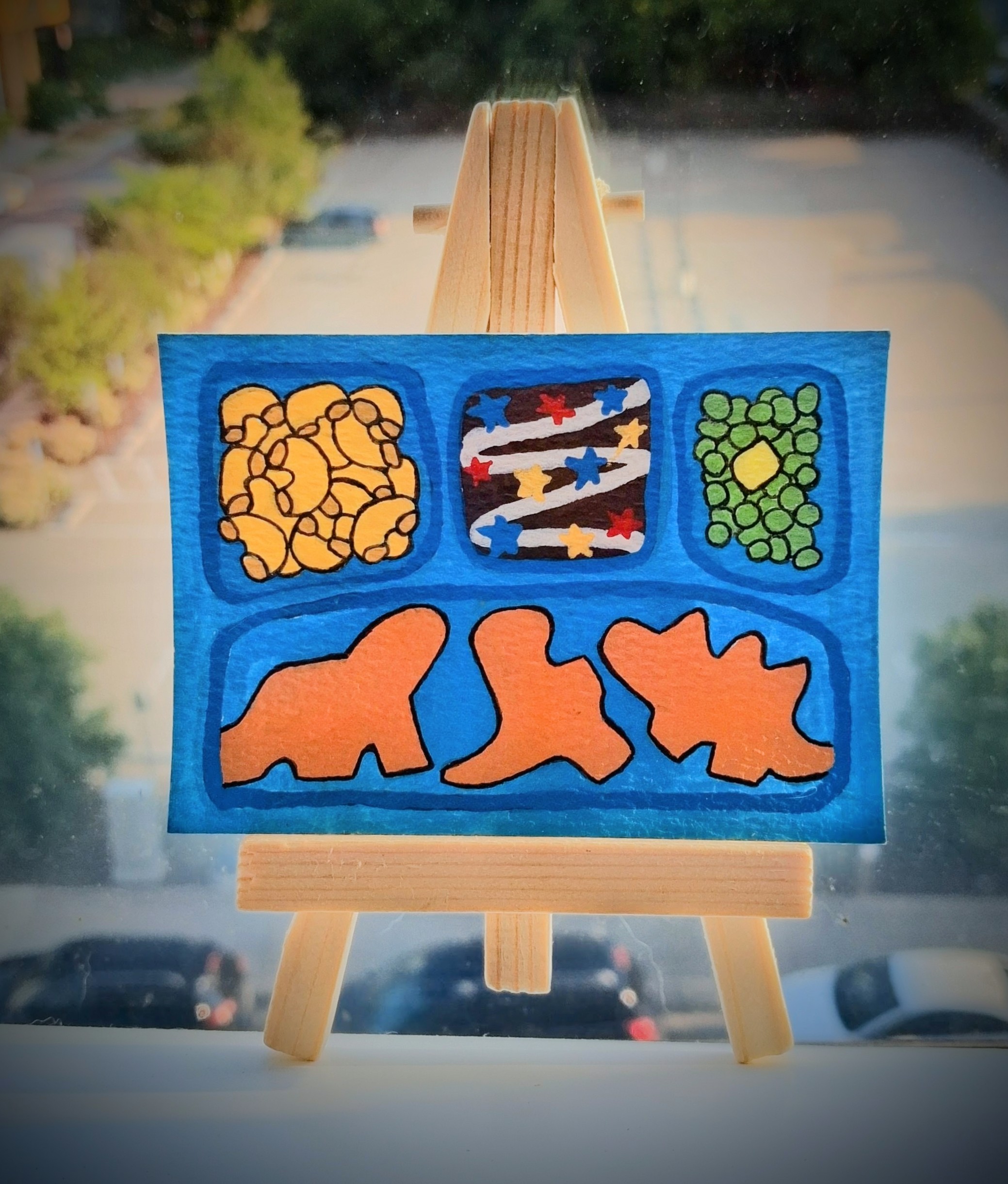 Dino Bites aceo art card