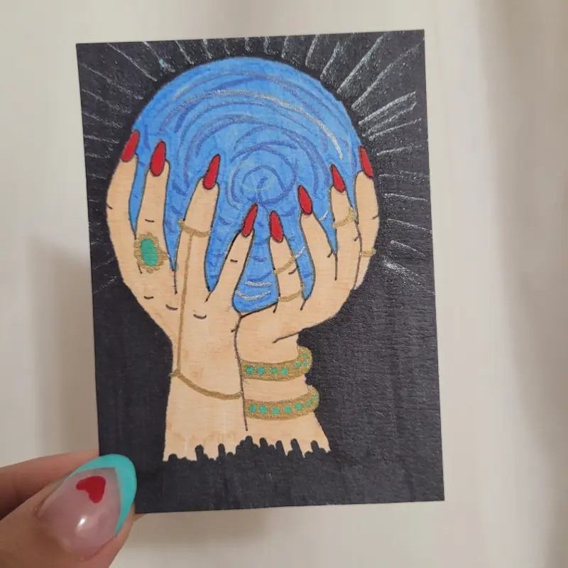 The Fortune Teller aceo art card
