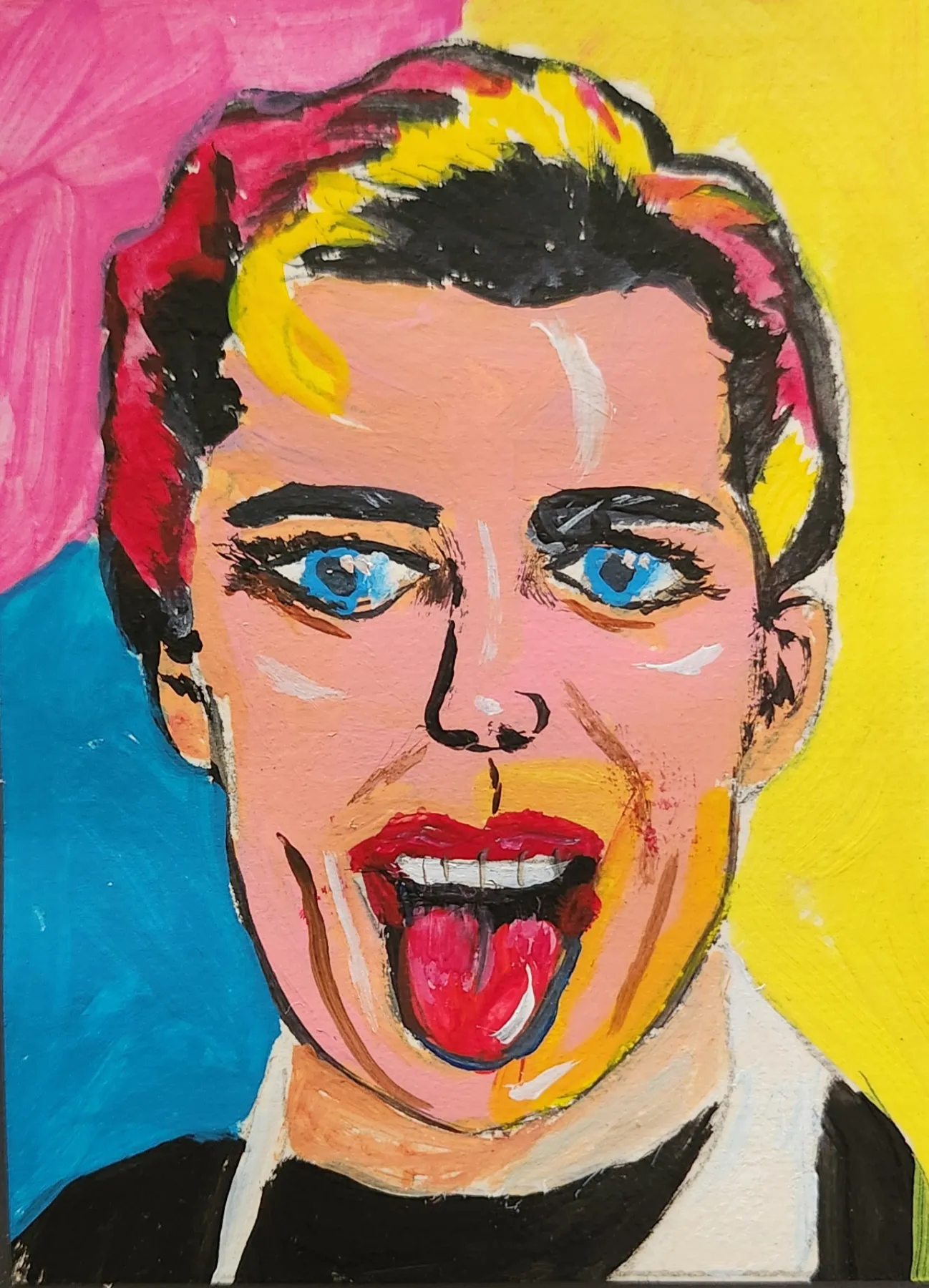 80s Pop Art Daryll aceo art card