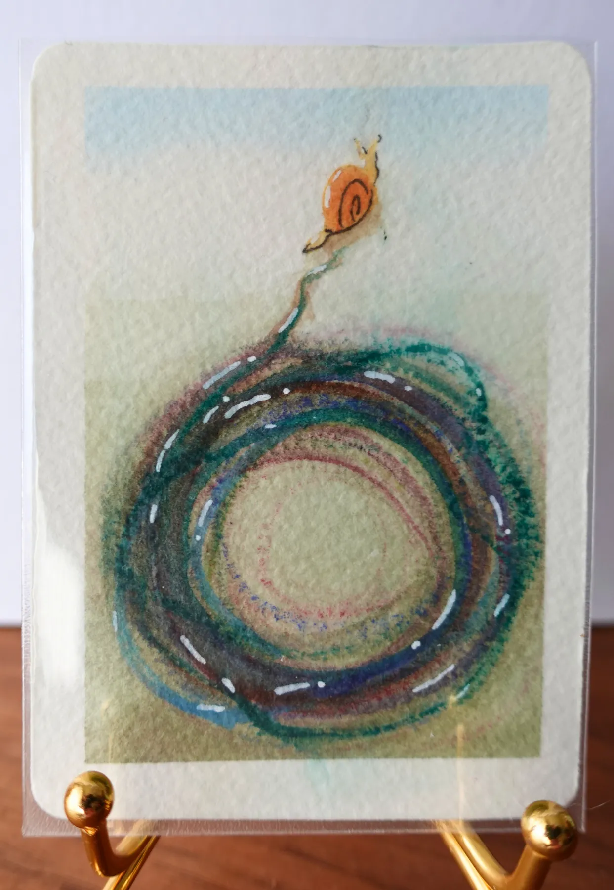 Escape the Loop aceo art card