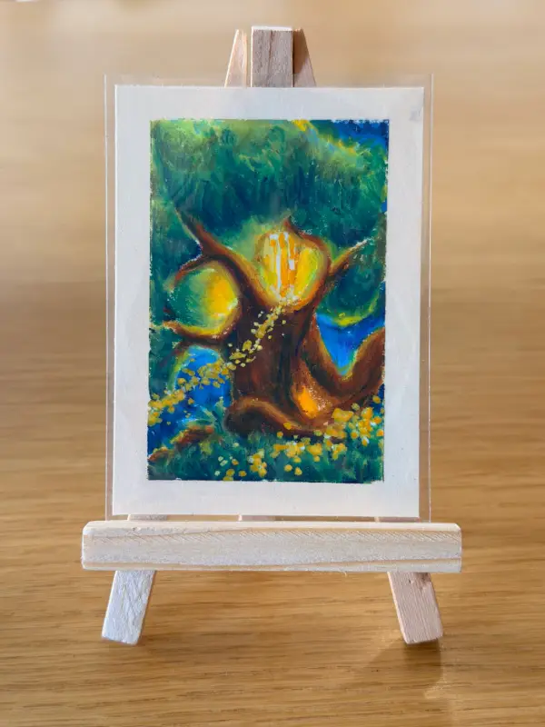 Pixie Dust Tree aceo art card
