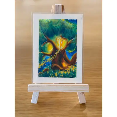 Pixie Dust Tree aceo art card thumbnail 1