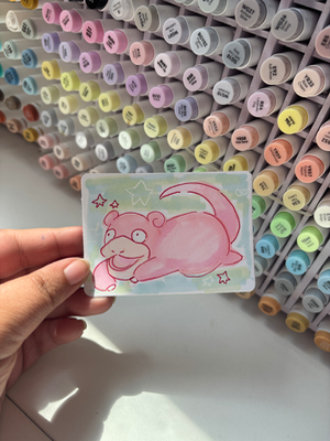 “Slowpoke” Pokemon aceo art card thumbnail 3