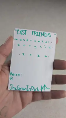 Best friends aceo art card thumbnail 2