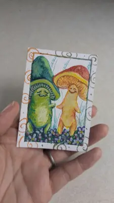 Best friends aceo art card thumbnail 1