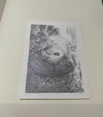 Peekaboo! aceo art card thumbnail 1