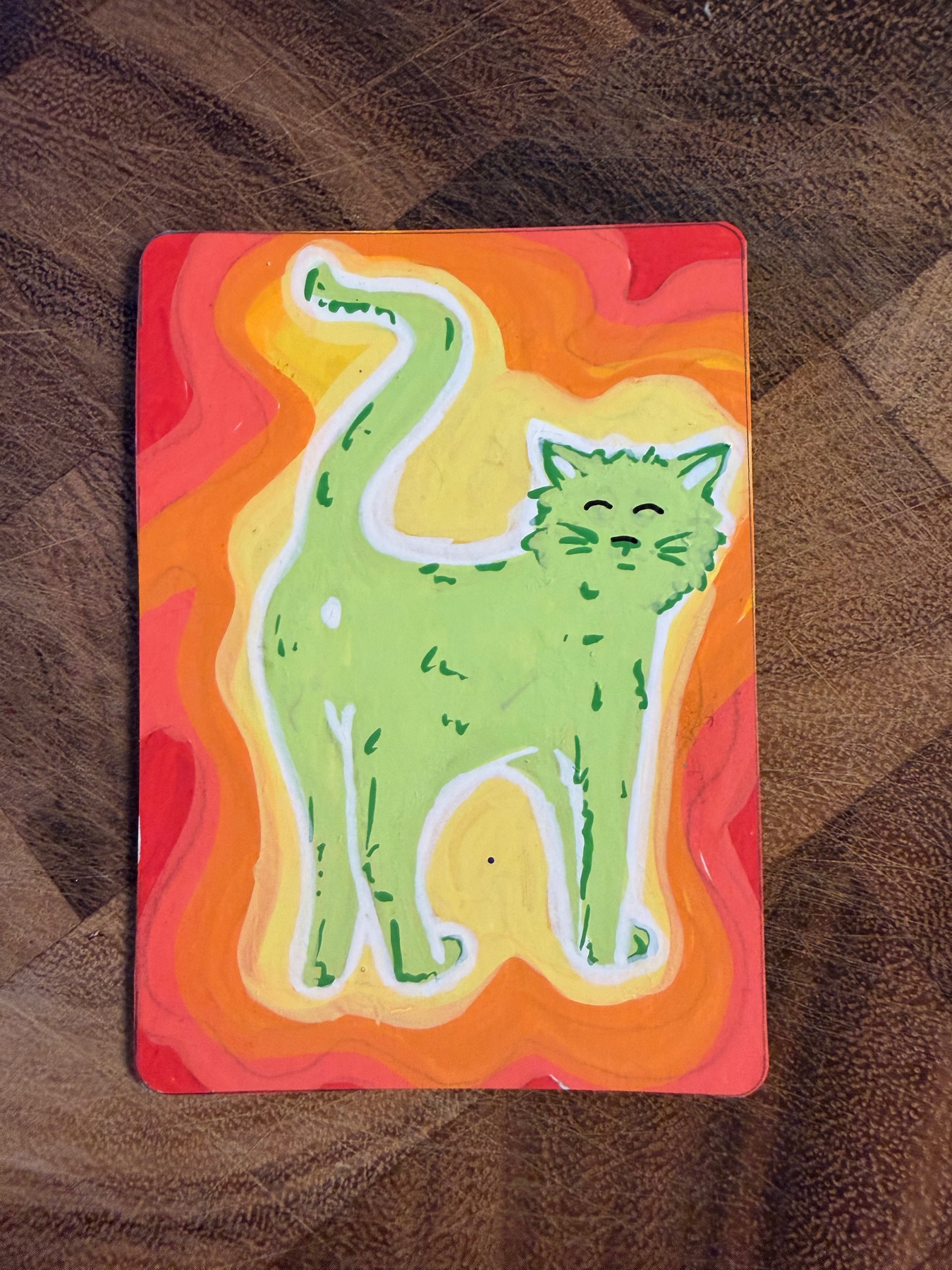 Dump truck aceo art card