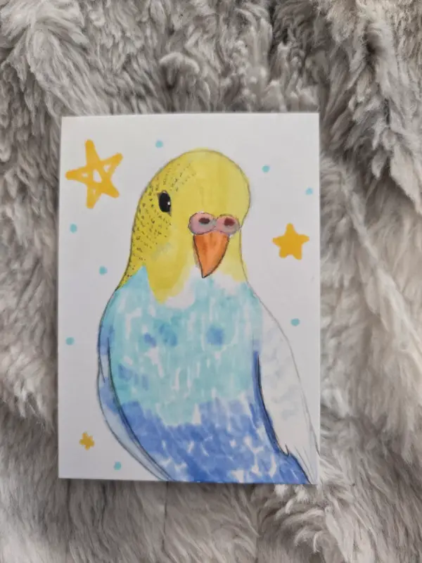 They're a star! aceo art card