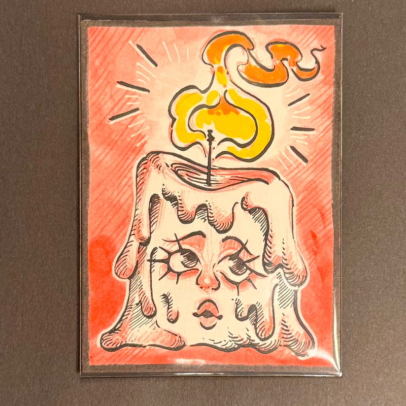 Candeladies 6/6 aceo art card