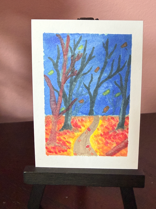 The Quiet Path aceo art card