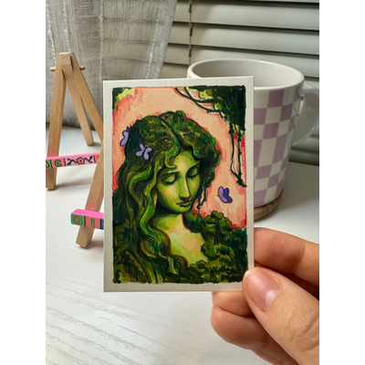 Druid aceo art card thumbnail 4