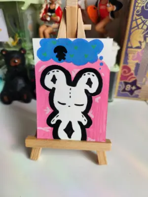 Hopped in a Dream aceo art card thumbnail 1