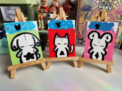 Hopped in a Dream aceo art card thumbnail 2