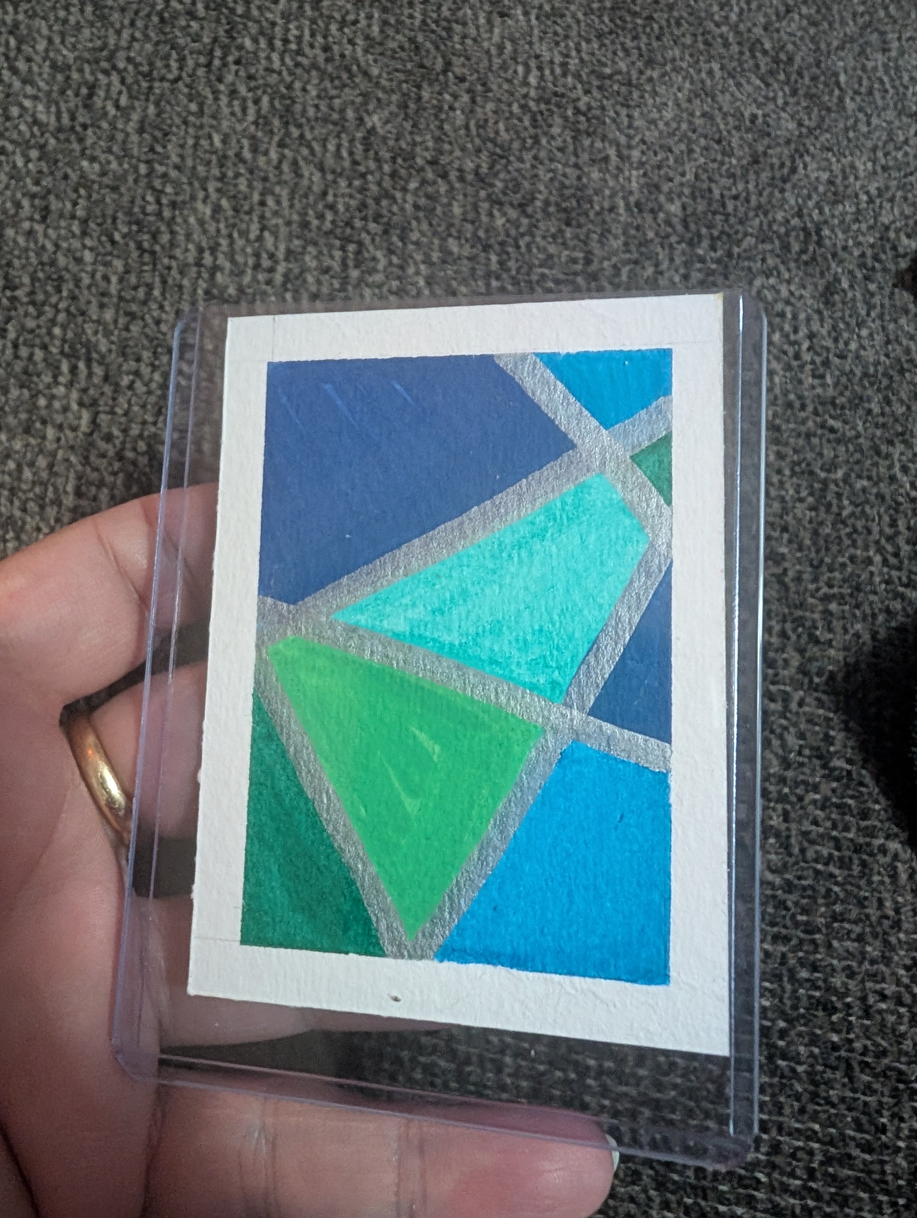 Geometry #4 of 6 aceo art card