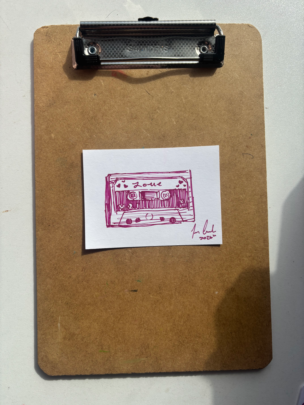 “Love Tape” aceo art card