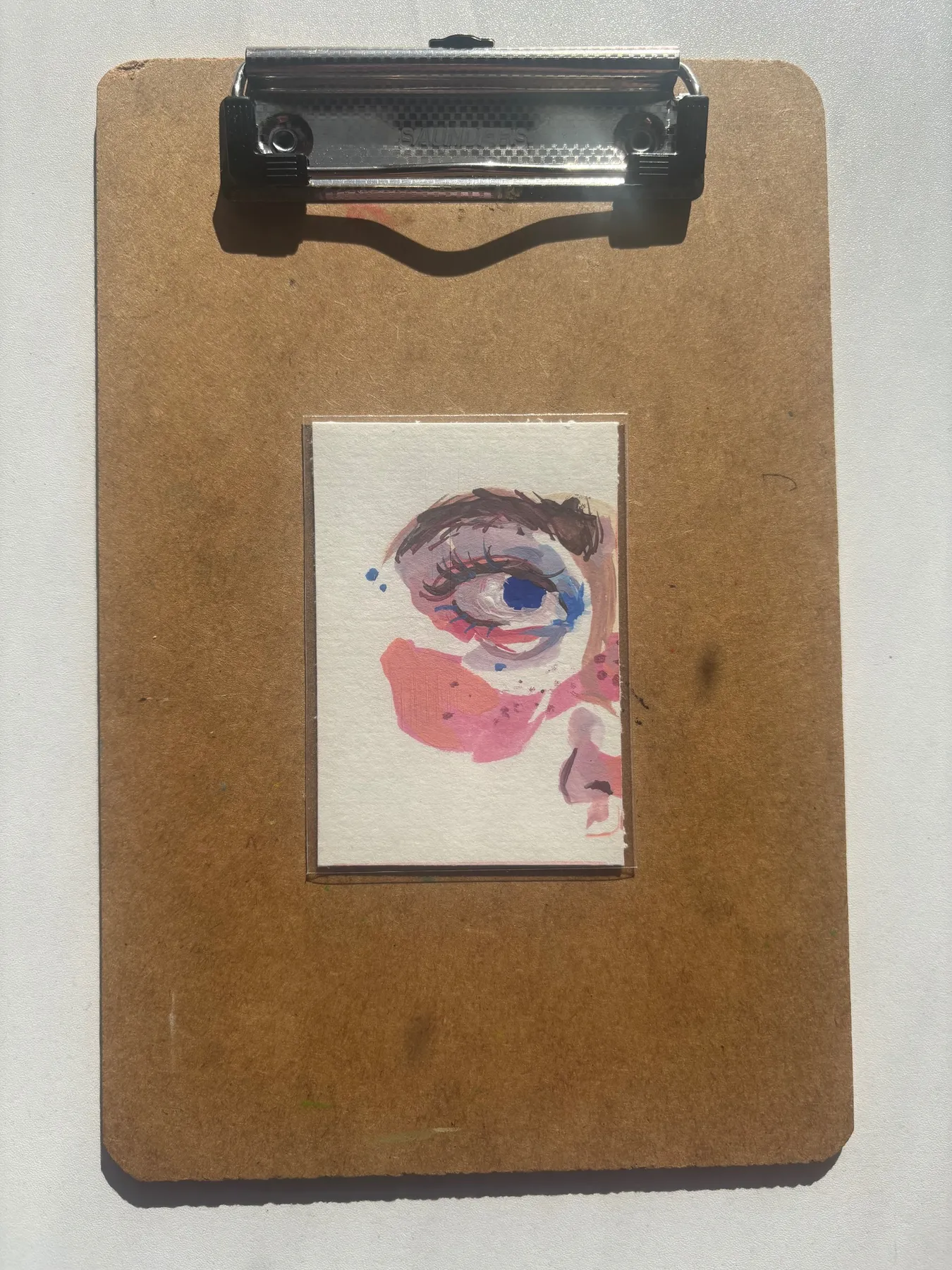 “Sparkling eyes” 1/2 aceo art card