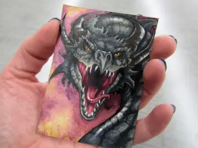 Dreadmaw aceo art card thumbnail 2